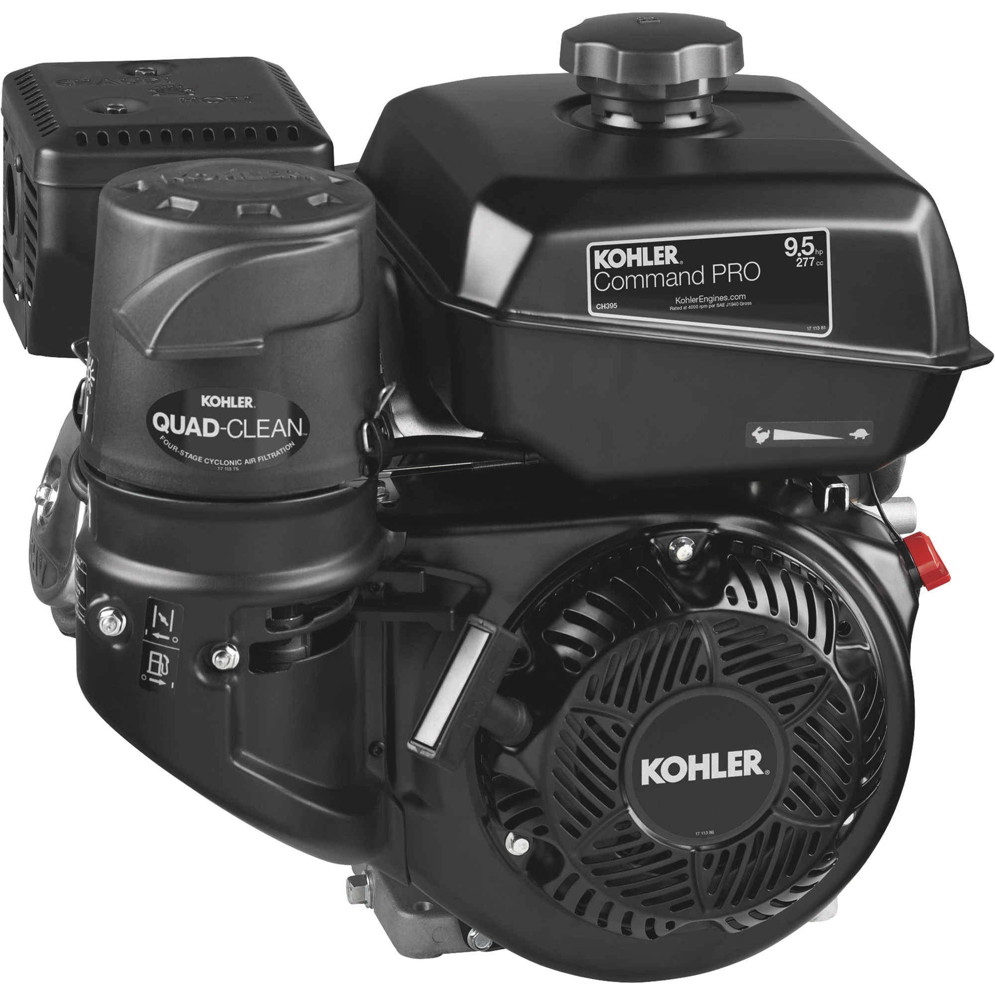Kohler Command Pro OHV Horizontal Engine, 277CC, 9.5 HP, Model# PA-CH395-3149